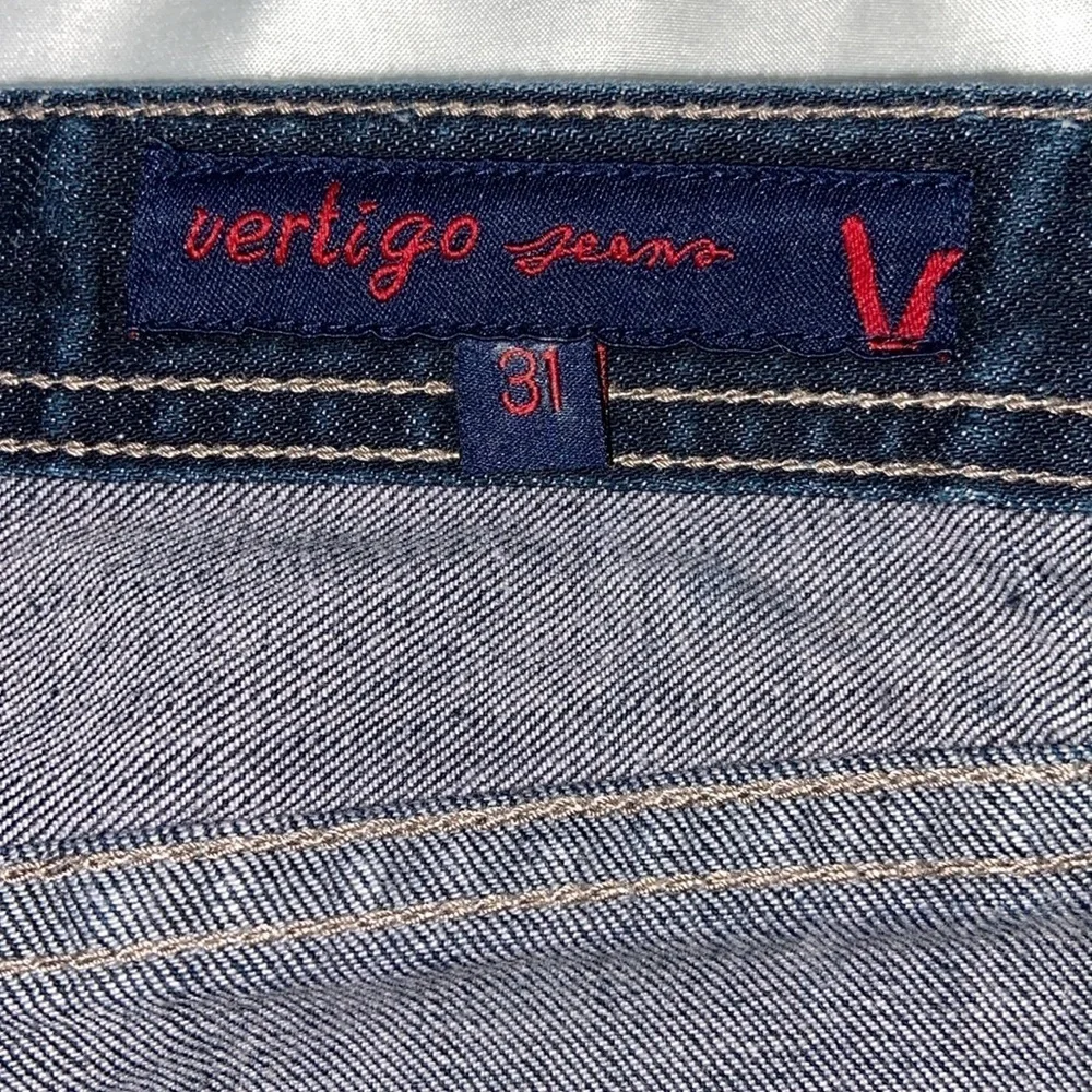 Vertigo Women’s 12 Blue Bootcut button fly Flare 5-Pocket Denim - Picture 6 of 9